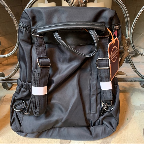 NWT Ecosusi Black Zipper Pocket Travel Backpack